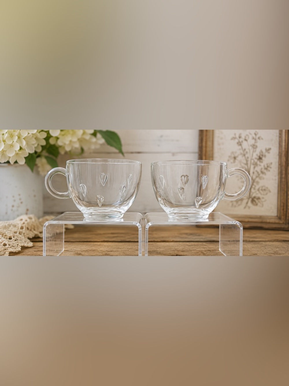 🔍 Vintage Hazel-Atlas “Informal” Teardrop Glass Cups – Set of 2
